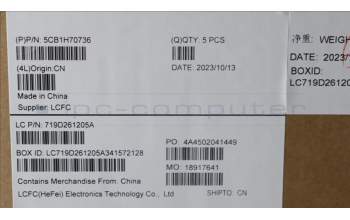 Lenovo 5CB1H70736 COVER Upper Case ASM_EURO ENG L82R4NFPCG