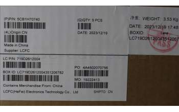 Lenovo 5CB1H70740 COVER Upper Case ASM_FRA/ARA L82R4 NFPCG