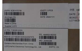 Lenovo 5CB1H70756 COVER Upper Case ASM_GER L82R4 NFPSD