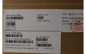 Lenovo 5CB1H70898 COVER Upper Case ASM_ARA L82RG SG W/RGB