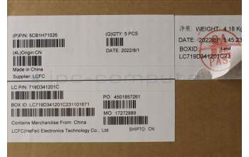 Lenovo 5CB1H71026 COVER Upper Case ASM_THAI L82RG SG W/RGB