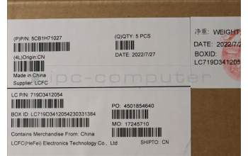 Lenovo 5CB1H71027 COVER Upper Case ASM_TUR L82RG SG W/RGB