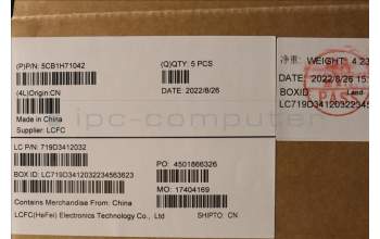 Lenovo 5CB1H71042 COVER Upper Case ASM_BEL L82RG SG W/WH