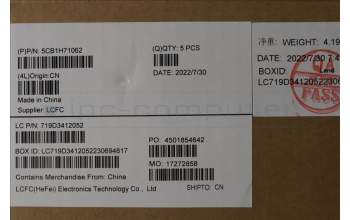 Lenovo 5CB1H71062 COVER Upper Case ASM_POR L82RG SG W/WH