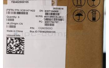 Lenovo 5CB1H71422 COVER Upper Case ASM_USA ENG W82R9 SG BL