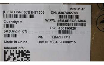 Lenovo 5CB1H71503 COVER Upper Case ASM_UKE W 82R9 SG