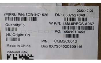 Lenovo 5CB1H71526 COVER Upper Case ASM_EURO ENG W 82R9 SG