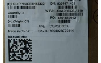 Lenovo 5CB1H72332 COVER Upper Case ASM_GER W 82R9 CG