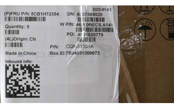 Lenovo 5CB1H72354 COVER Upper Case ASM_SPA W 82R9 SB BL