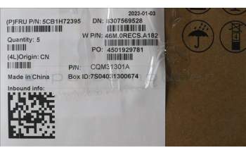 Lenovo 5CB1H72395 COVER Upper Case ASM_GER W 82R9 SB