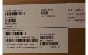 Lenovo 5CB1H72679 COVER Upper Case ASM_FRA L82RM AG_FP_BL