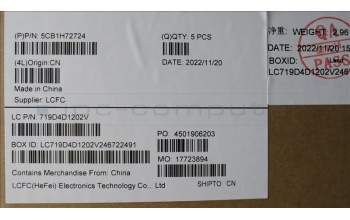 Lenovo 5CB1H72724 COVER Upper Case ASM_BEL L82RM AG_NFP