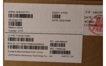 Lenovo 5CB1H77771 COVER Upper Case ASM_TC L82RM MB_FP_BL