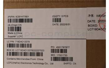 Lenovo 5CB1H77801 COVER Upper Case ASM_SWS L82RM MB_NFP