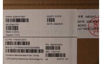 Lenovo 5CB1H77827 COVER Upper Case ASM_KOR L82RM MB_NFP_BL