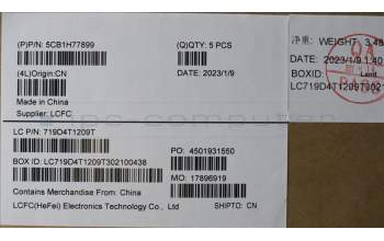 Lenovo 5CB1H77899 COVER Upper Case ASM_GER L82RK FP AB N