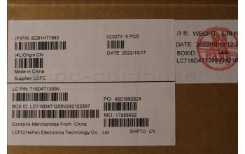 Lenovo 5CB1H77963 COVER Upper Case ASM_ARA L82RK FP AG N