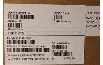 Lenovo 5CB1H78160 COVER Upper Case ASM_SPA L82RK FP MB BL