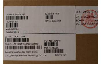 Lenovo 5CB1H78205 COVER Upper Case ASM_EUROENGL82RKNFPABBL