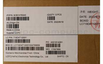 Lenovo 5CB1H78343 COVER Upper Case ASM_KOR L82RK NFP MB BL
