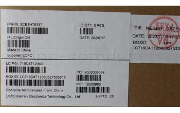 Lenovo 5CB1H78357 COVER Upper Case ASM_UKR L82RK NFP MB BL
