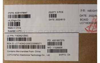 Lenovo 5CB1H78447 COVER Upper Case ASM_SLV L82RE CG RGB