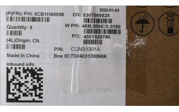 Lenovo 5CB1H80058 COVER Upper Case ASM_SWS W 82R7 SB