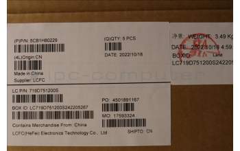 Lenovo 5CB1H80229 COVER Upper Case ASM_ITA L82TV BU_BK_TEX