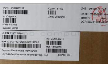 Lenovo 5CB1H80232 COVER Upper Case ASM_KOR L82TV BU_BK_TEX