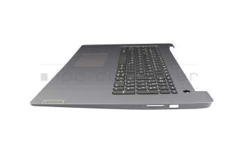 5CB1H80740 original Lenovo clavier incl. topcase DE (allemand) noir/gris avec rétro-éclairage