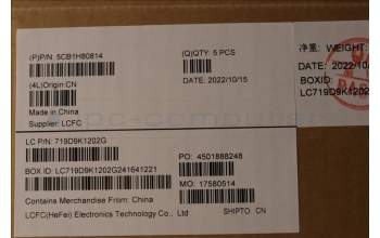 Lenovo 5CB1H80814 C-Cover with keyboard,Czech Slovakian,Abyss Blue,Non_Fingerprint