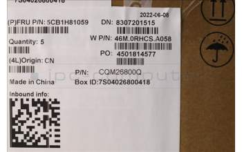 Lenovo 5CB1H81059 COVER Upper Case ASM_SWS W 82R8 CG