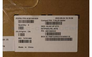 Lenovo 5CB1H81620 COVER UpperCaseASM_EURO ENG C82SH StoBL