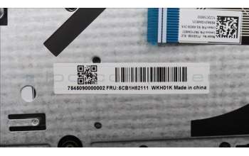 Lenovo 5CB1H82111 C-Cover with keyboard,Slovenian,Storm Grey,Backlight