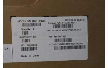 Lenovo 5CB1H88695 COVER Upper Case ASM_BUL C21DL MGBL