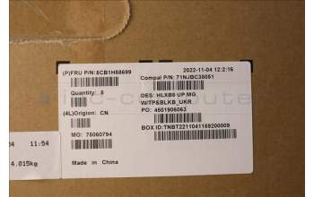 Lenovo 5CB1H88699 COVER Upper Case ASM_UKR C21DL MGBL