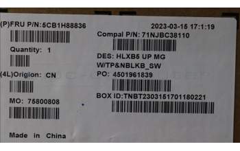 Lenovo 5CB1H88836 COVER Upper Case ASM_SWS C21DL MGNBL