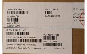 Lenovo 5CB1H92010 COVER Upper Case ASM_SPA L82QD FPCG