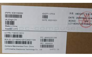 Lenovo 5CB1H92062 COVER Upper Case ASM_HUN L82QD NFPAB