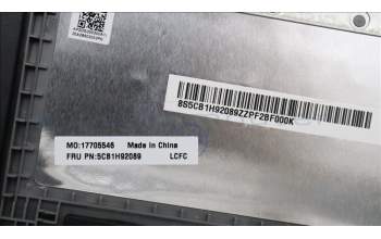 Lenovo 5CB1H92089 COVER Upper Case ASM_GER L82QD NFPCG