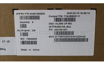 Lenovo 5CB1H92823 COVER Upper Case ASM_BUL C21DK MGNBL