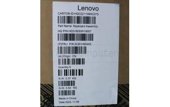Lenovo 5CB1H95455 COVER Upper Case ASM_RUS H 82SK STGY DIS