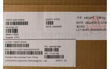 Lenovo 5CB1J00220 COVER Upper Case ASM_ENGL82SFFP_AB_BL_ML