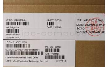 Lenovo 5CB1J00246 COVER UpperCaseASM_USAENGL82SFFPABBL_ML