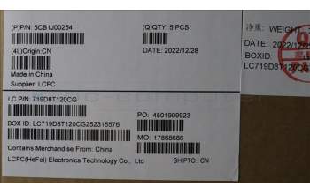 Lenovo 5CB1J00254 COVER Upper Case ASM_FRAL82SFFP_AB_BL_PC