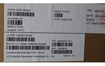 Lenovo 5CB1J00308 COVER Upper Case ASM_UKEL82SFFP_AB_NB_ML