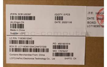 Lenovo 5CB1J00397 COVER Upper Case ASM_SPAL82SFFP_CG_BL_PC