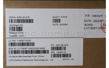 Lenovo 5CB1J01218 COVER Upper Case ASM_HUNL82SFFP_SG_NB_ML