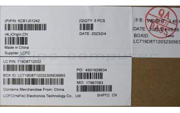 Lenovo 5CB1J01242 COVER Upper Case ASM_FRAL82SFFP_SG_NB_PC