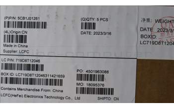 Lenovo 5CB1J01261 COVER Upper Case ASM_TC L82SFFP_SG_NB_PC